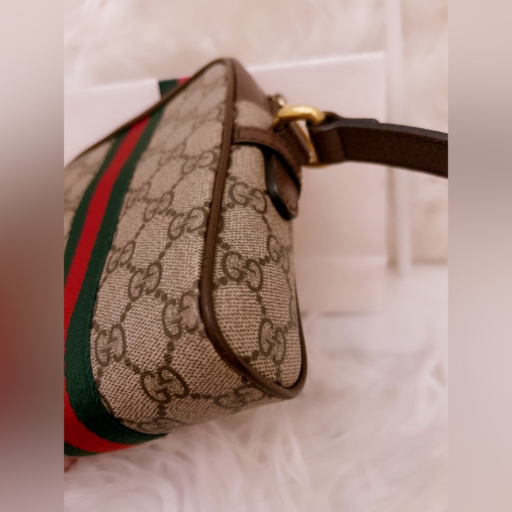 GUCCI GG Supreme GG Web Ophidia Crossbody Bag SOLD - Picture 13 of 14